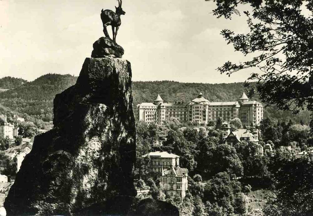 J Ehm Looking from the Stag"s leap towards the sanatorium "Imperial"