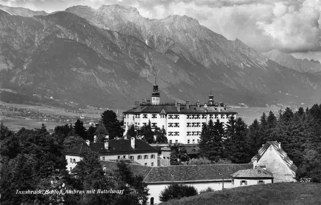 Innsbruck Schloss/Ambras mit Bettelwurf 5787 Tiroler kunstverlag