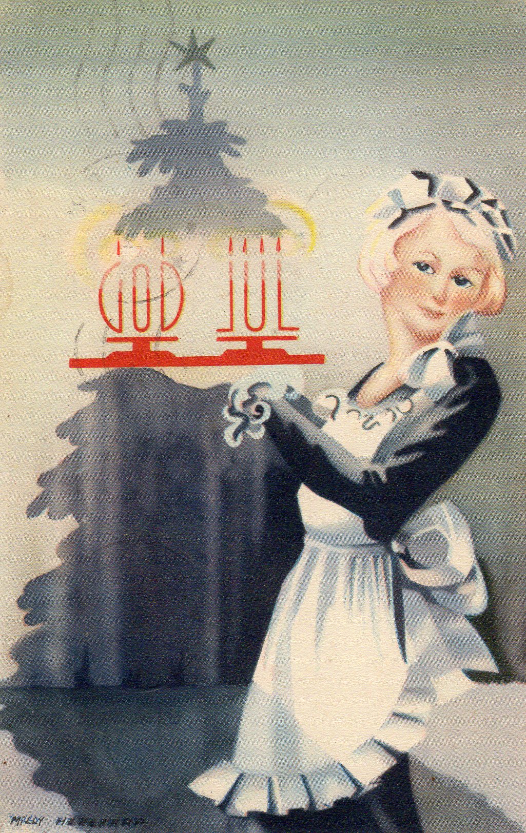 Mittet Serie 2665 Milly Heegaard St. ?/12. 1940 Porsgrunn 