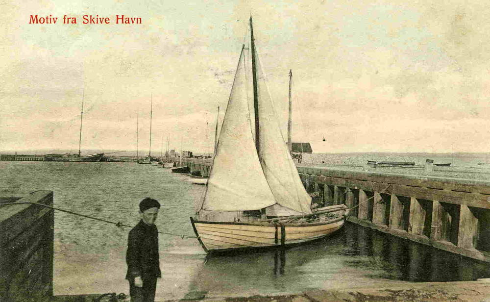 Motiv fra Skive havn L Christensen 1908