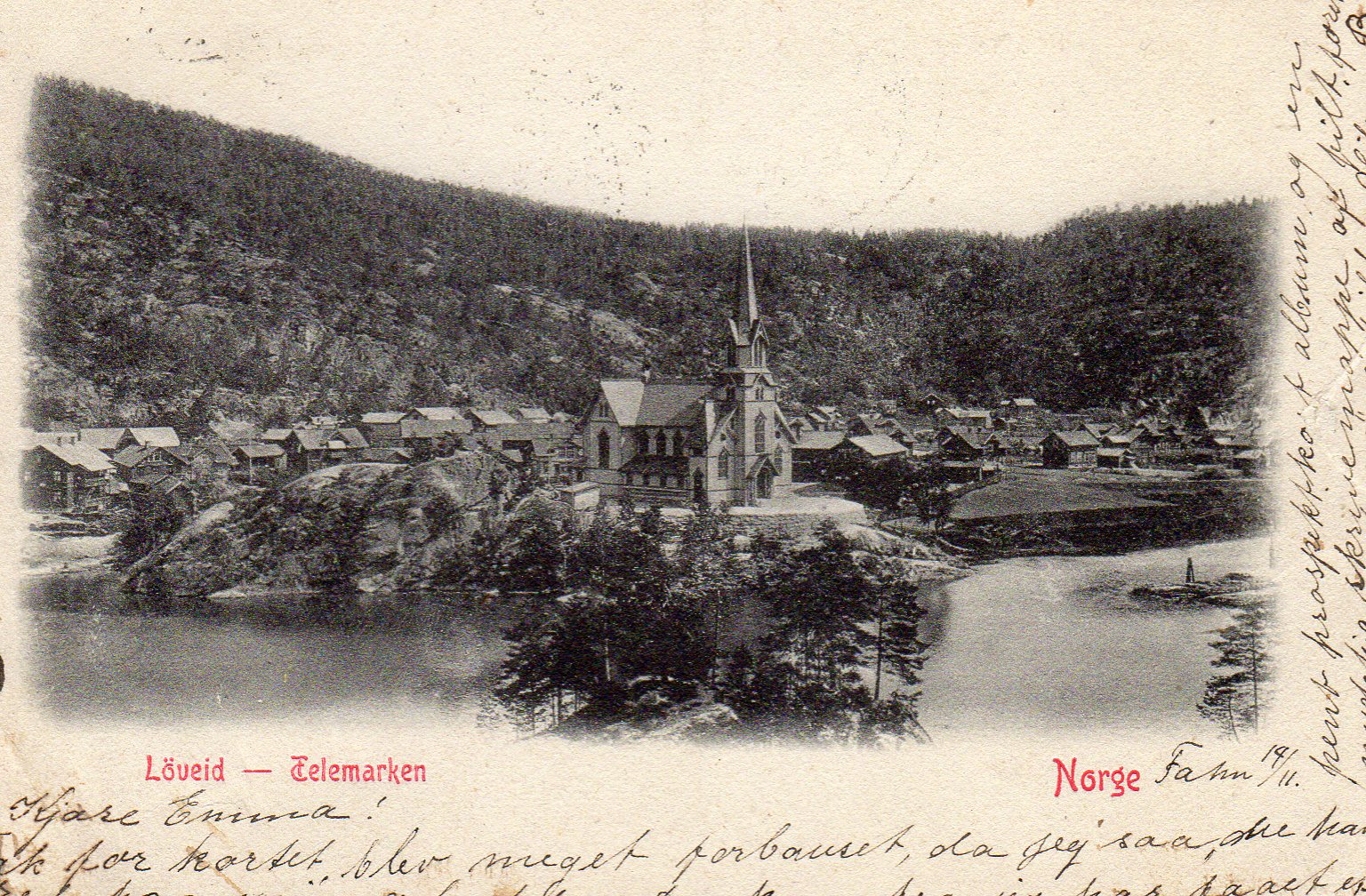 Løveid Telemarken Skotfoss kirke Mi;110