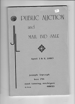 Public auction and mail bid sail  jun-1980i,oct-1980,des-1980april 1980,febr-1981,juni-1981 pr stk