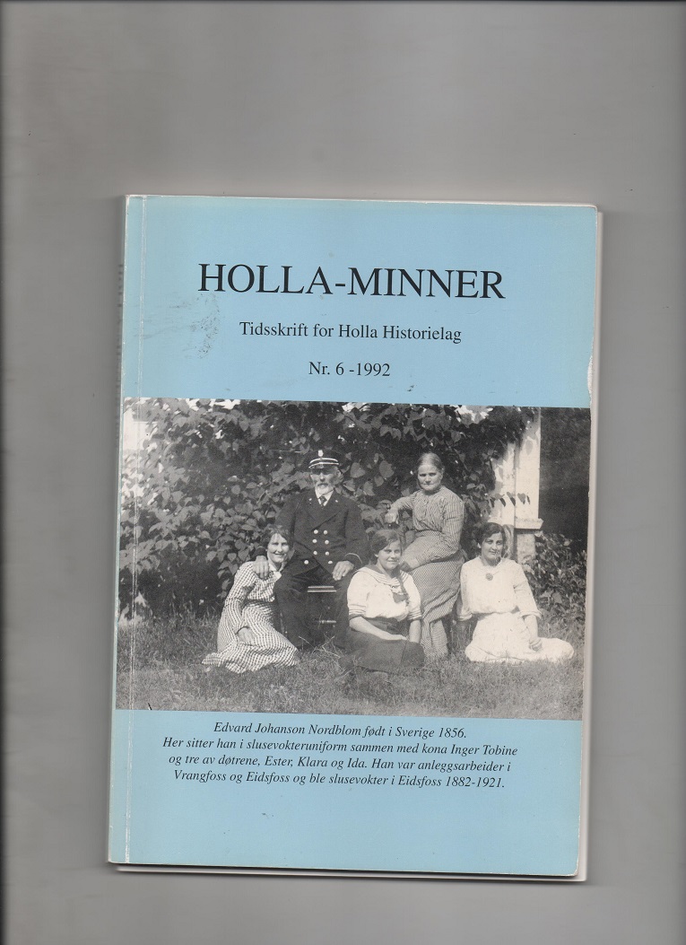 Holla-Minner Nr. 6 1992 St.Bi. Liten hjørne brett på omslag B P 