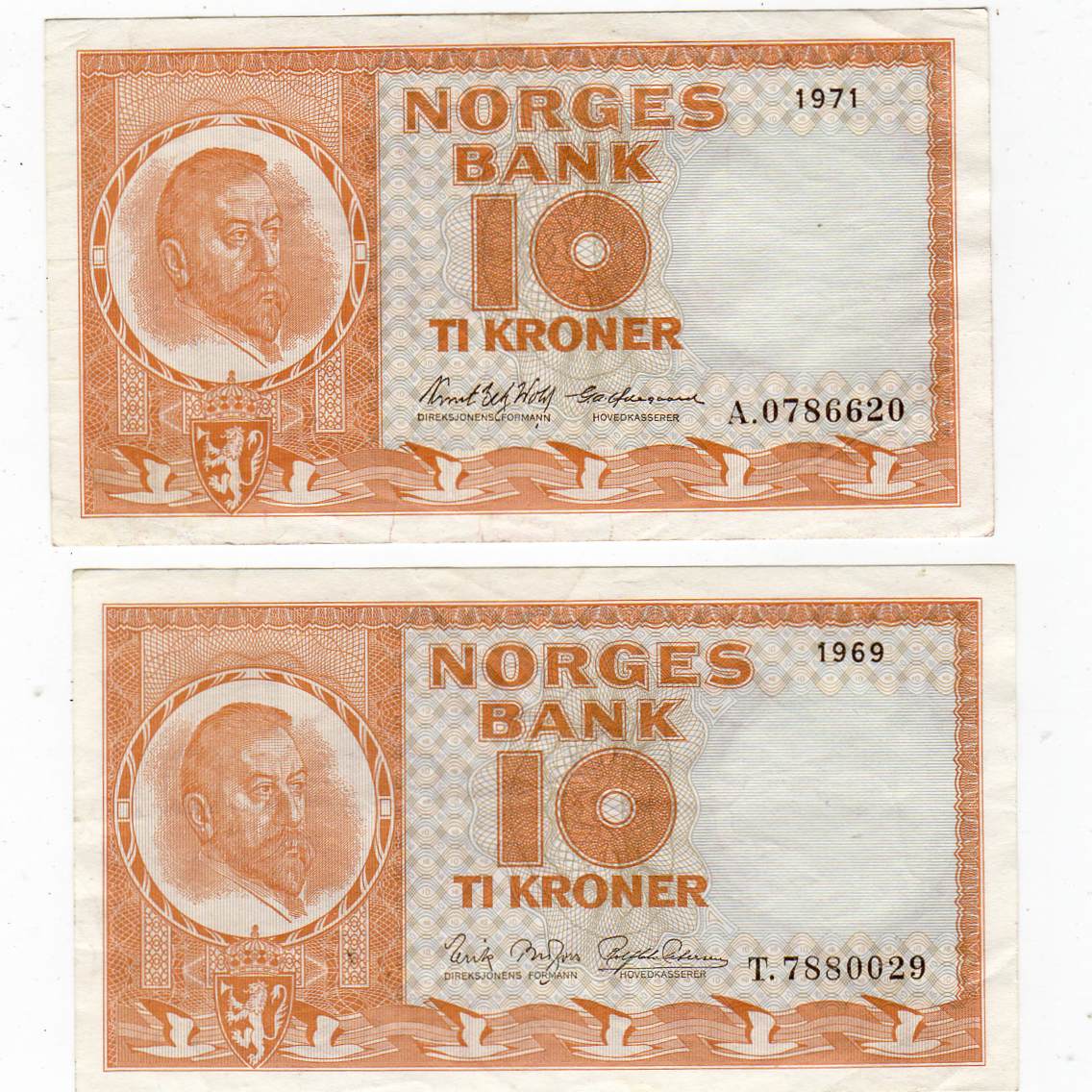 10 kr 1971 kv01+10 kr 1969 kv1+