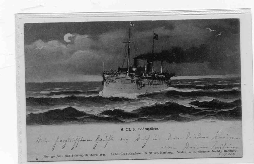 SMS Hohenzollern st Theum 1897