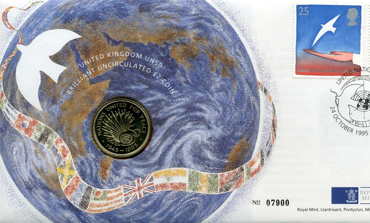 07900 24 oktober 1995 United Nation Minnemynt