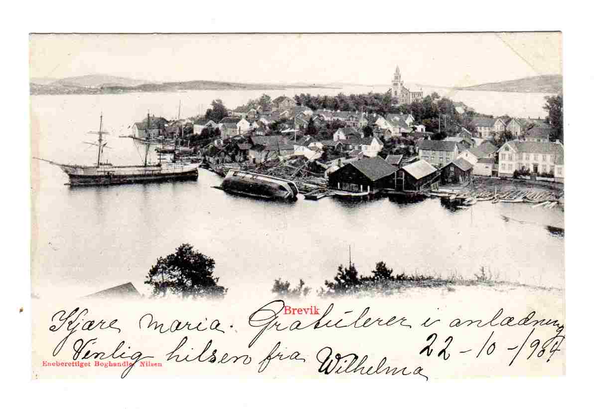 Brevik Nilsen st Brevik-Kristiansand 1904