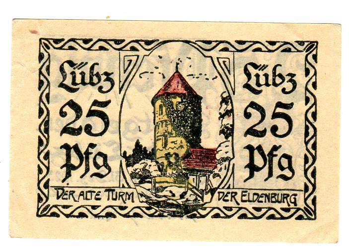 Lübz 25 pf 1923