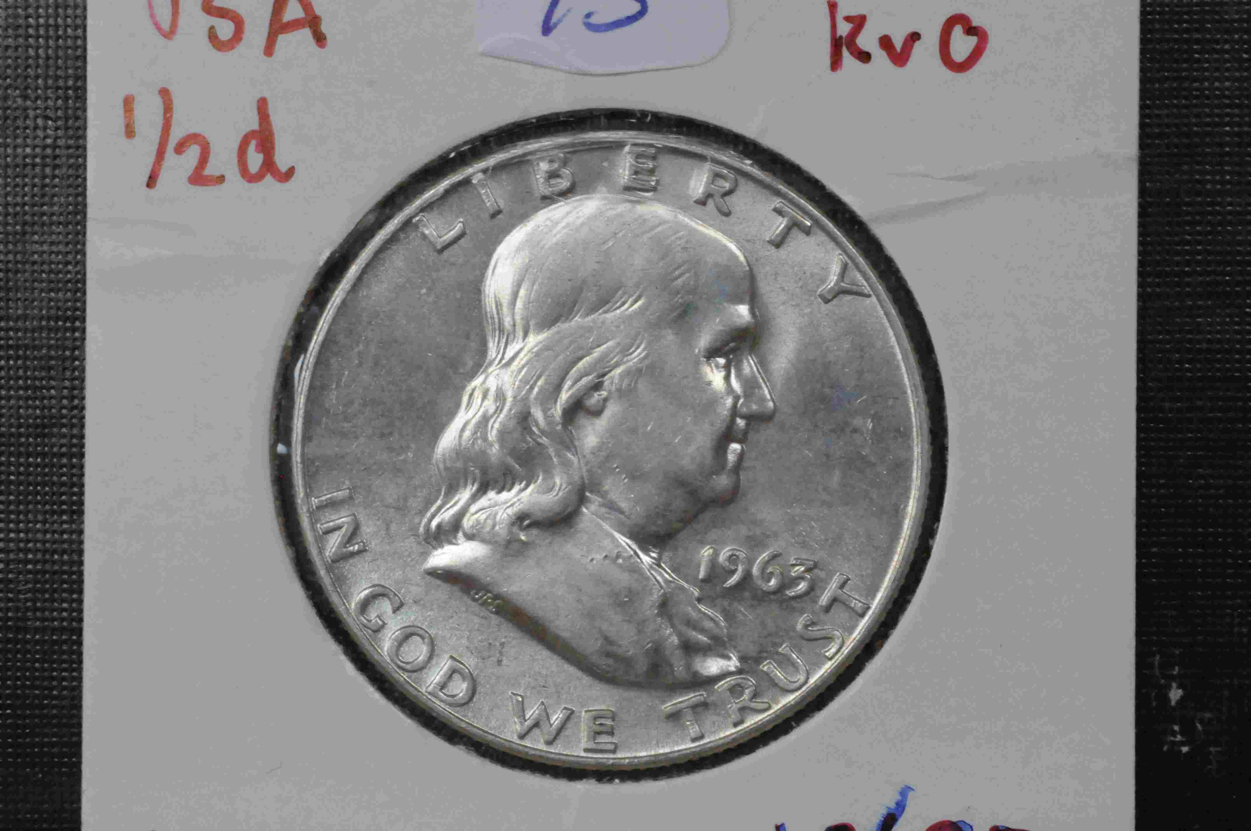 1/2 dollar kv0  1963D