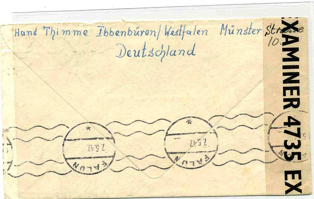 Sensurpost 1947 også st.Falun