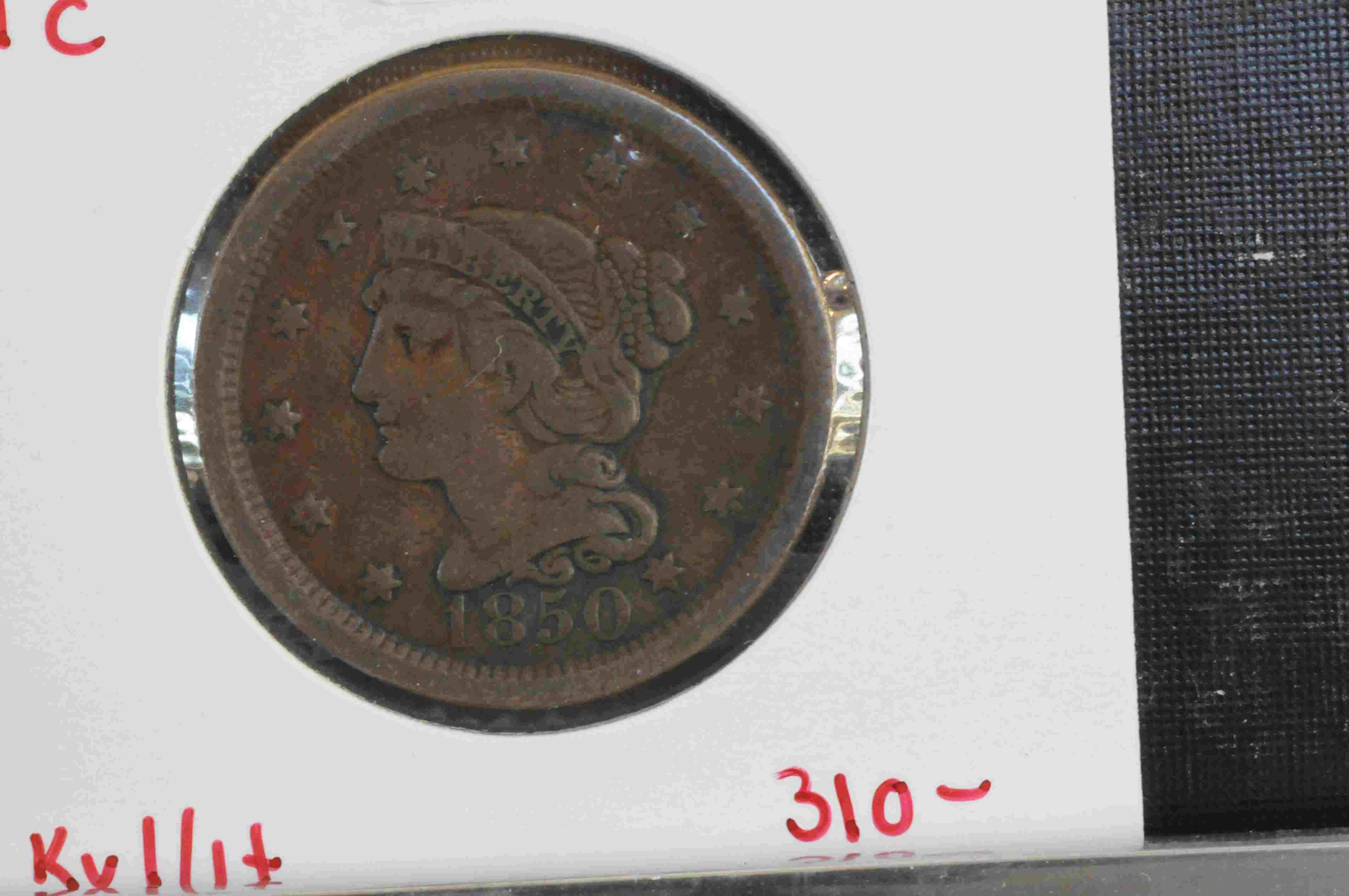 USA 1 c 1850 kv1/1+