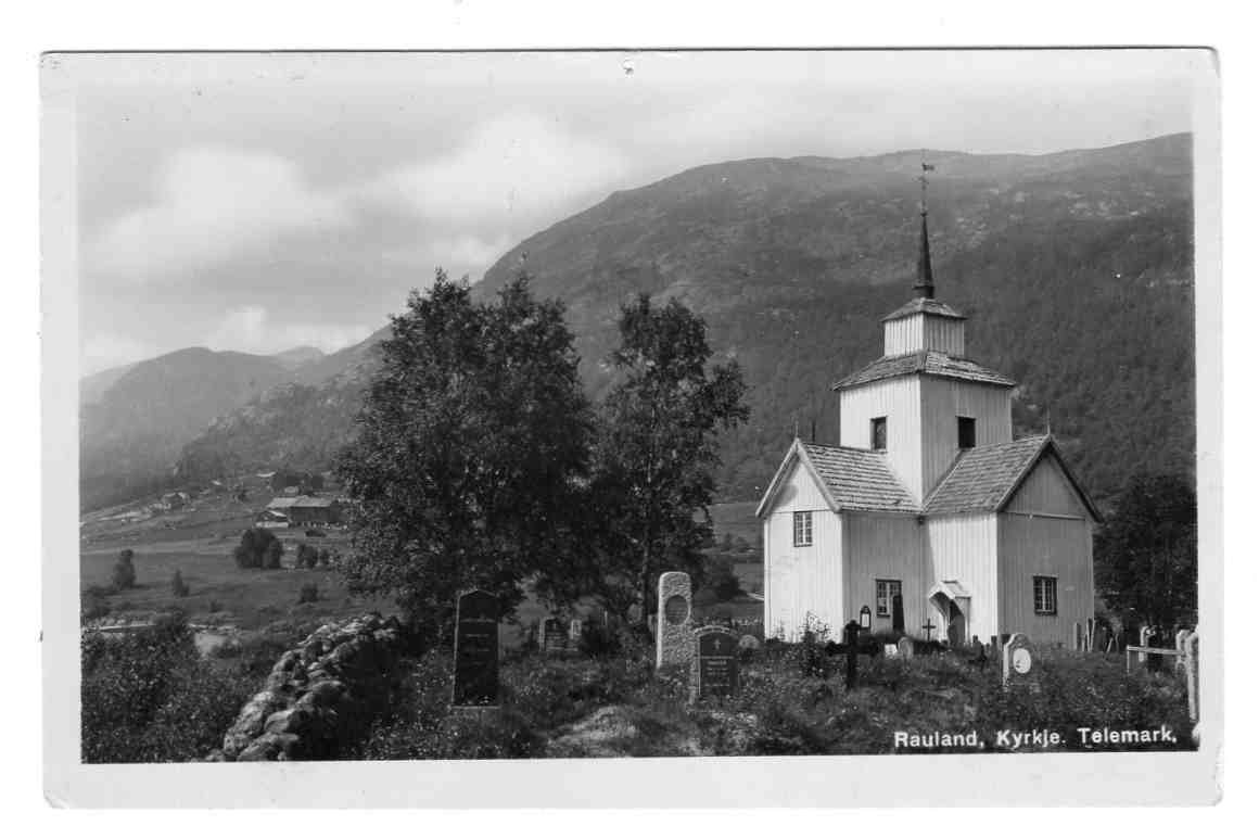 Rauland kyrkje st Rauland 1935