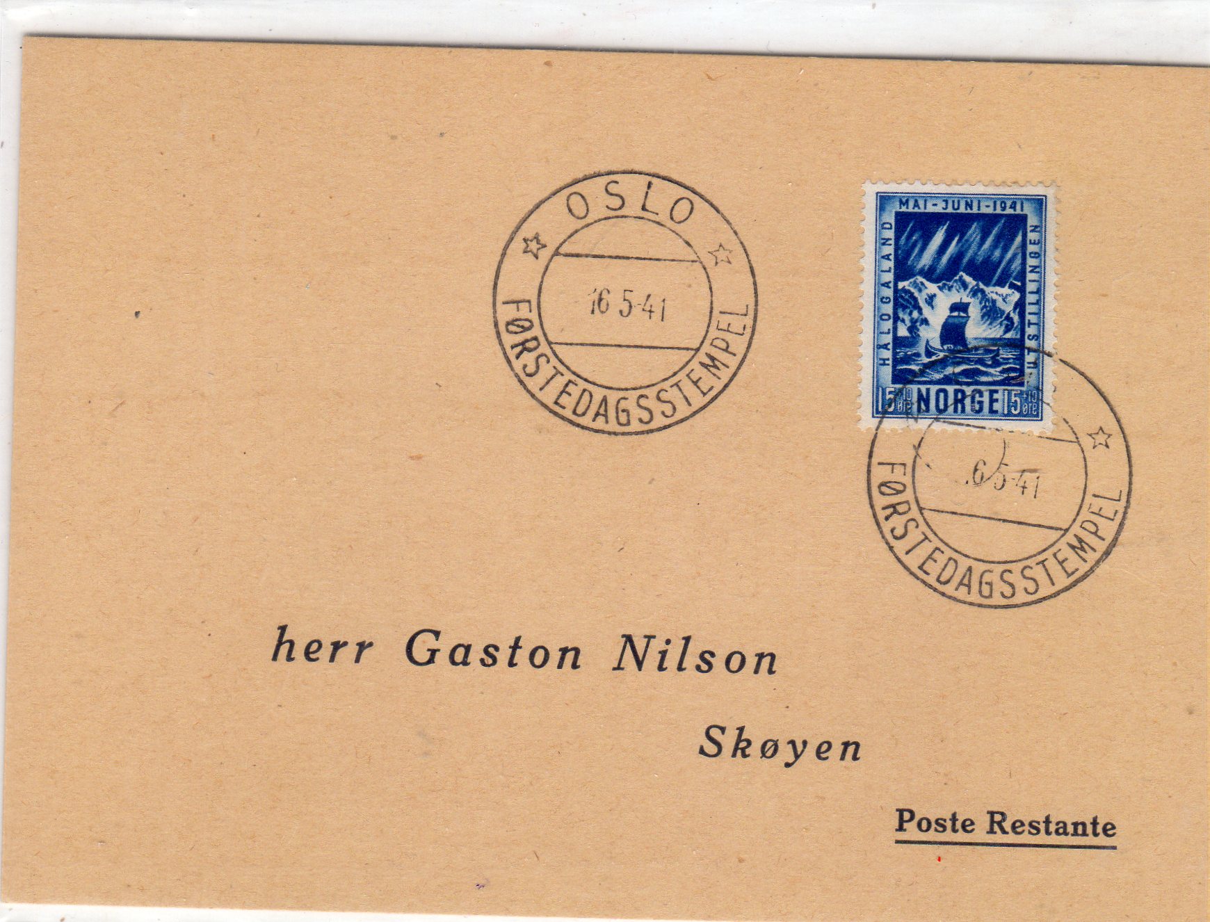 FDC 16/5/1941