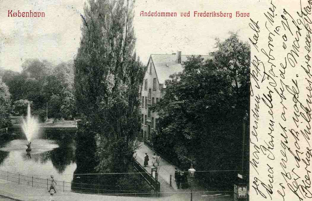 Andedammen ved Fredriksberg have Kbh.st Seby/Kbh 1926 Winvom nr 335