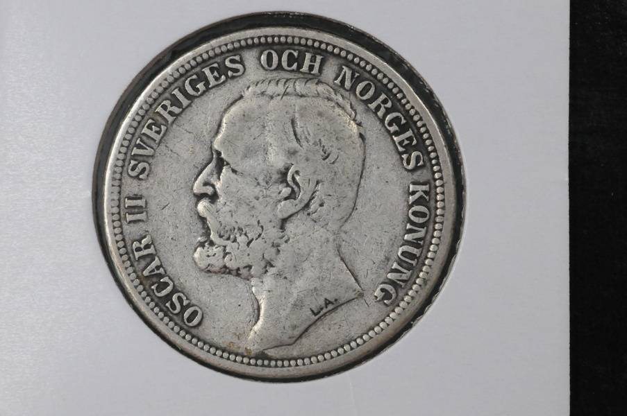 2 kr Sverige 1892 kv1