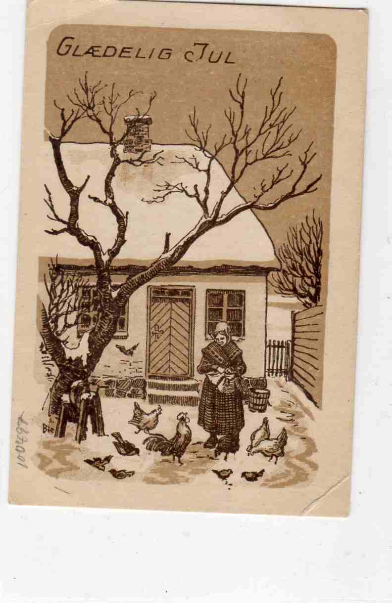 Glædelig jul F Ph 2523 st Skotfoss 1903?