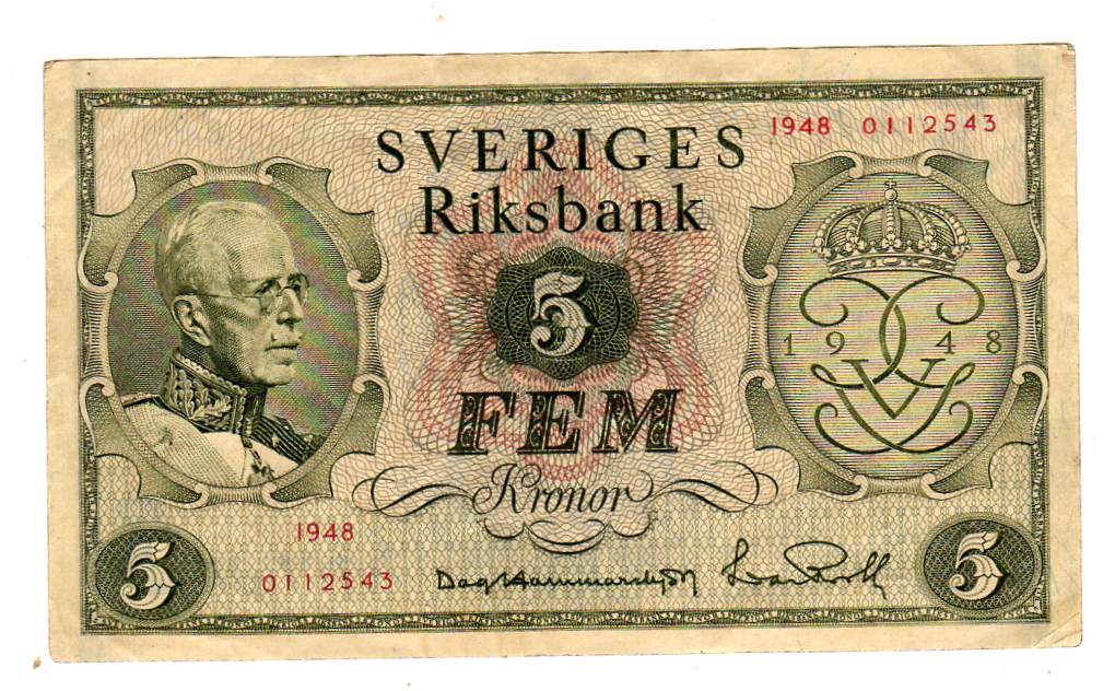 5 kr 1948 kv1/1+