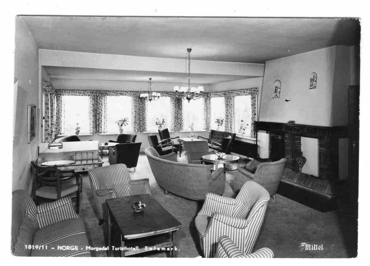 Morgedal turisthotell Mi; 1819/11 st brunkeberg 1968
