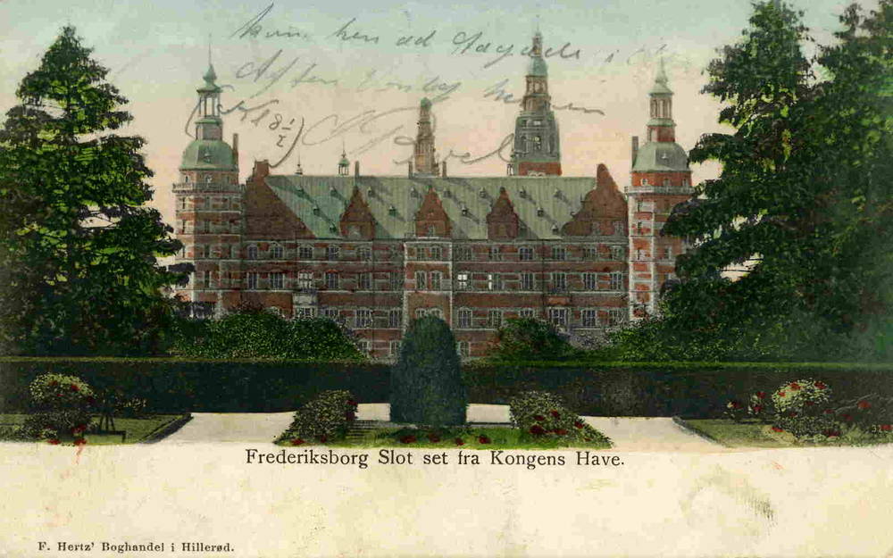 Fredriksborg slot set fra Kongens have F Hertz 1906