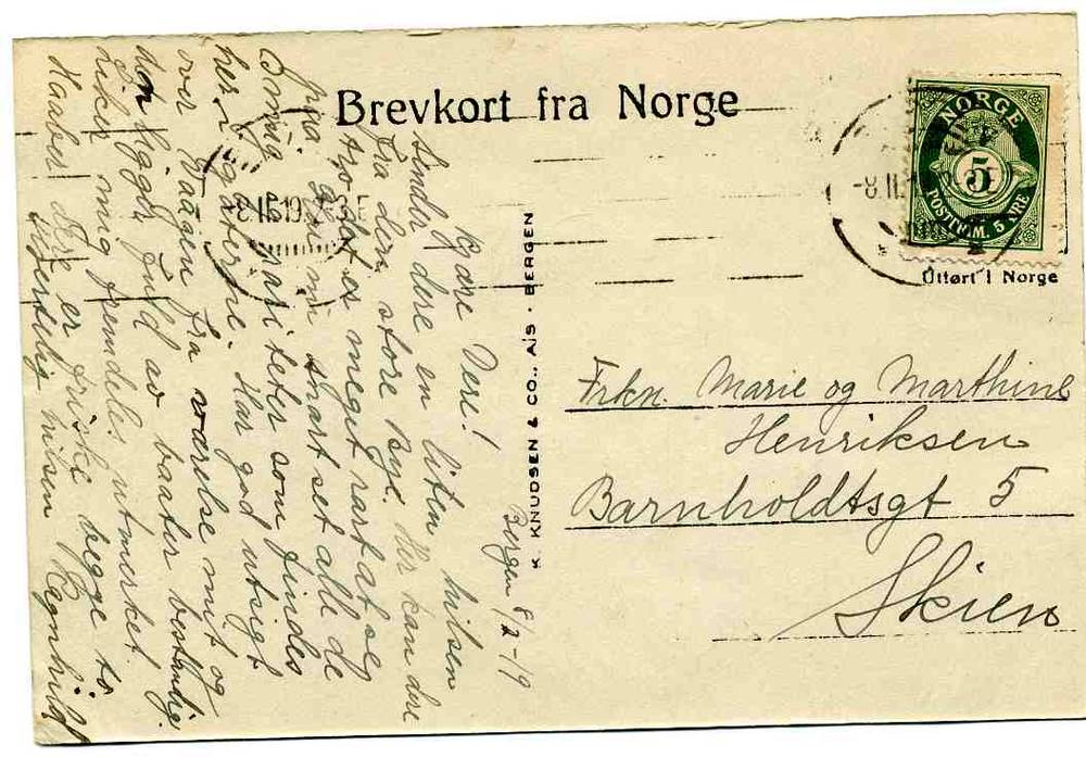 Bergen Fløistuen KK 08  st 1919