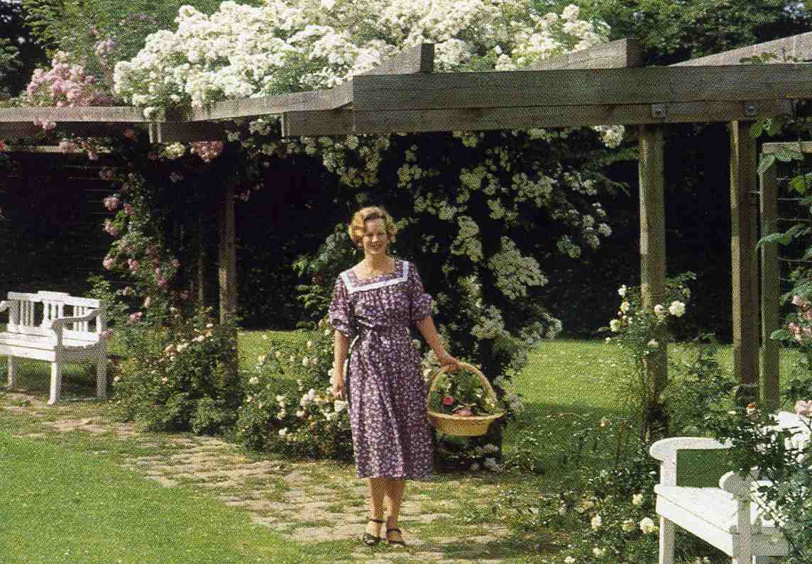 Dronning Margrethe II i Rosenhaven på Marselisborg Stender  nr 149719679  1980