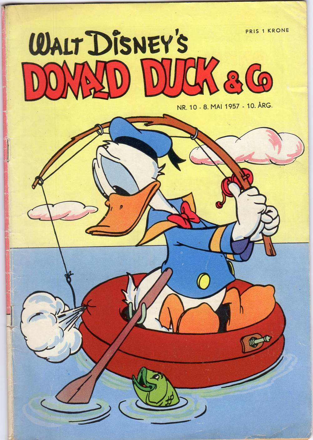 Donald nr 10 1957 vg/fn