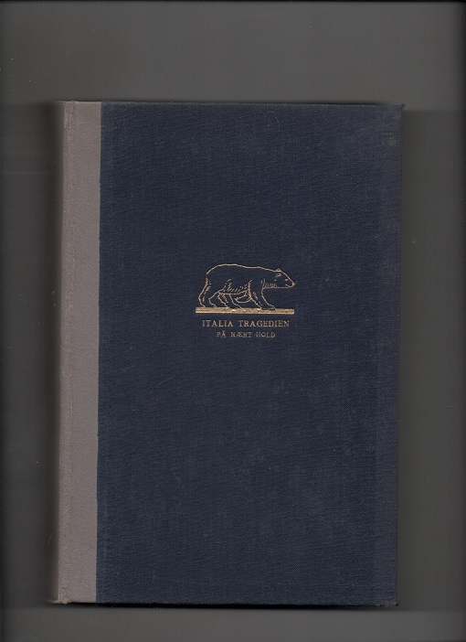 Italia-tragedien på nært hold - Odd Arnesen & Ejnar Lundborg - Gyldendal 1928 Liten skjevhet B N    