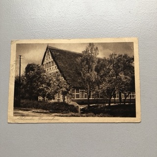 Altlander Bauernhaus, post stempel og frimerker Steinkirchen/Hamburg 1926