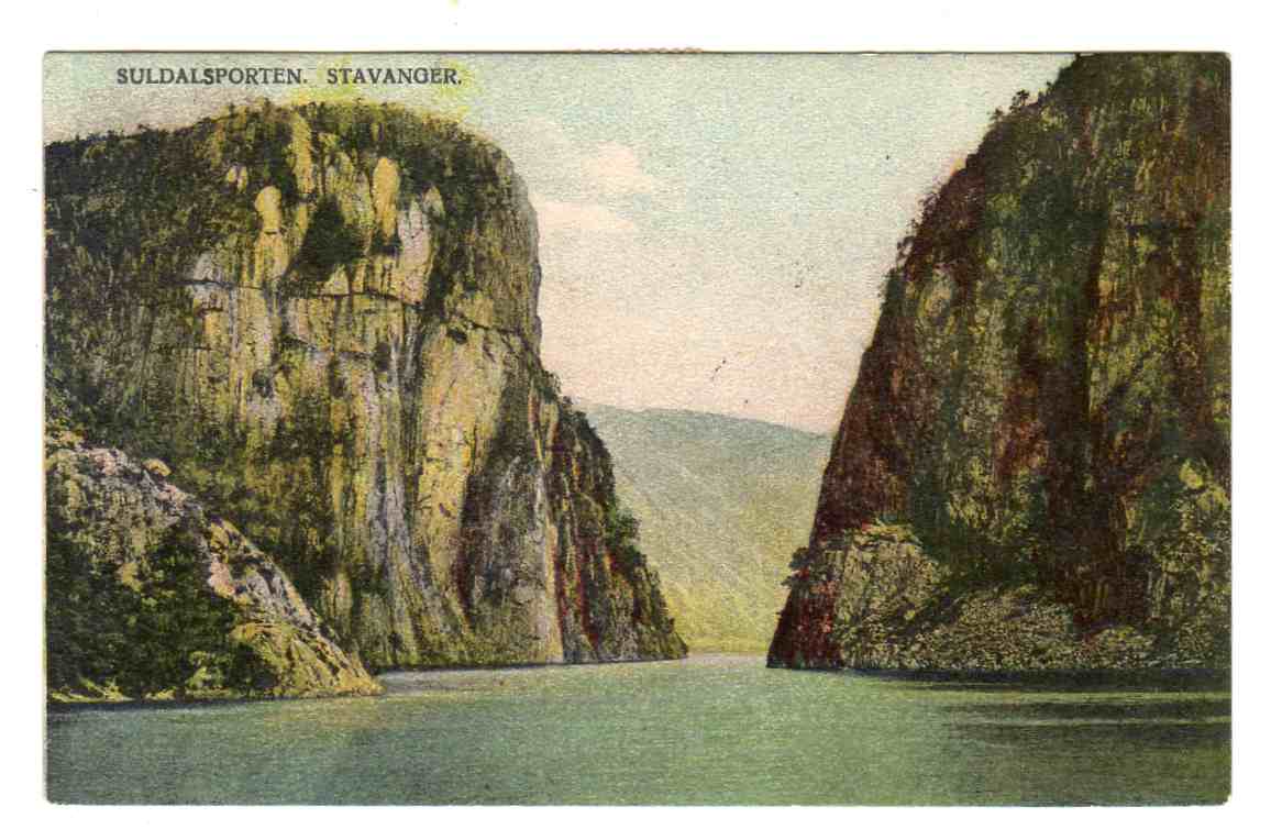 Suldalsporten Stavanger kolorert 327Cr Norske sjømænds understøttelsesfond