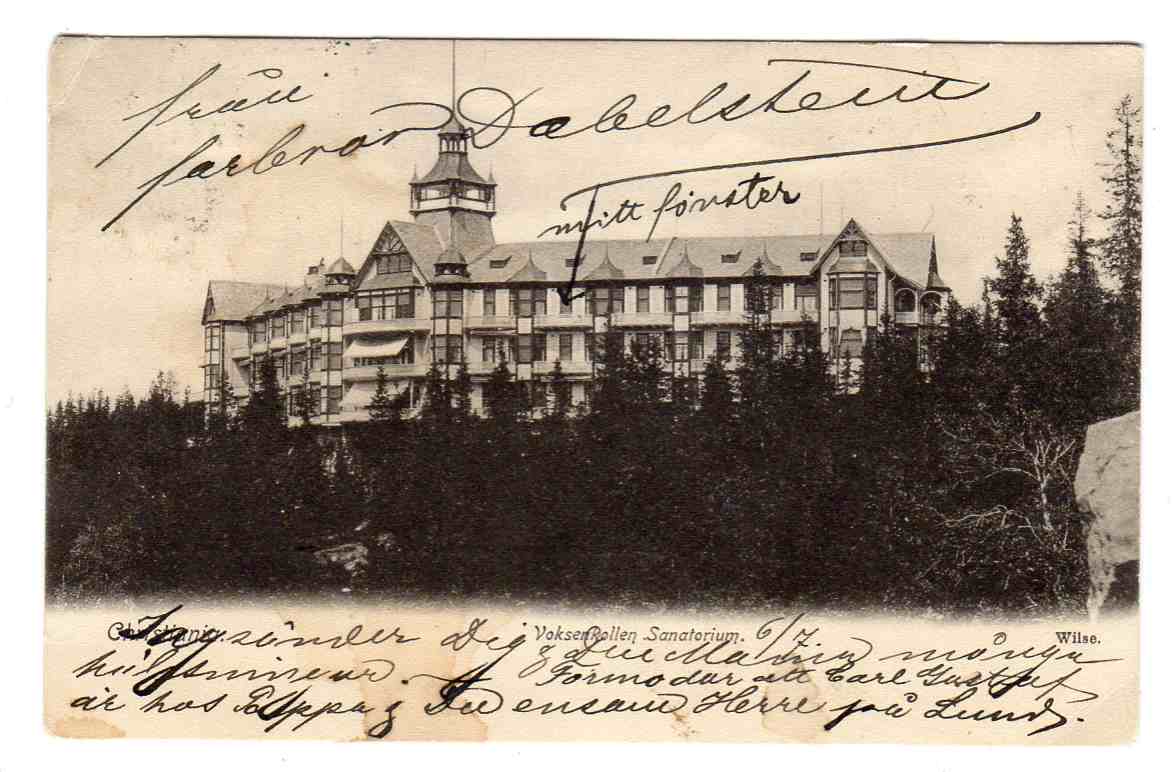 Voksenkollen sanatorium st kristiania/Holmenkollen 1904