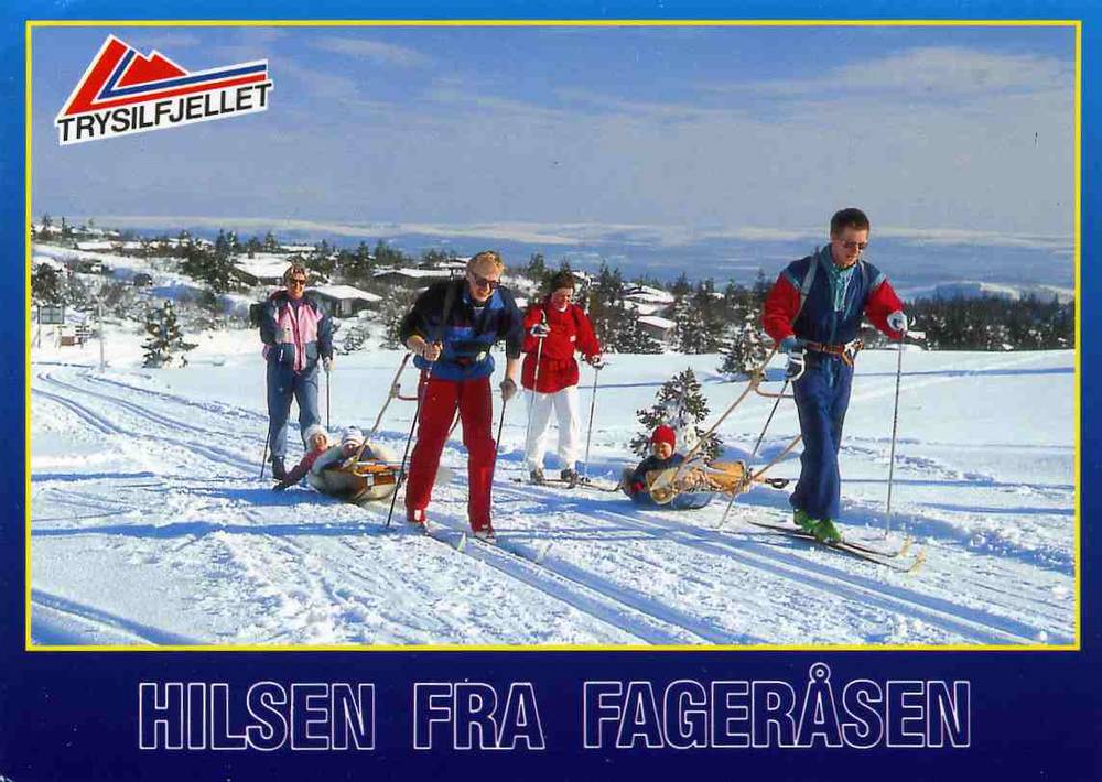 Hilsen fra Fageråsen Skurufjellets hyttegrend st Jordet 1992 O Olstad 267