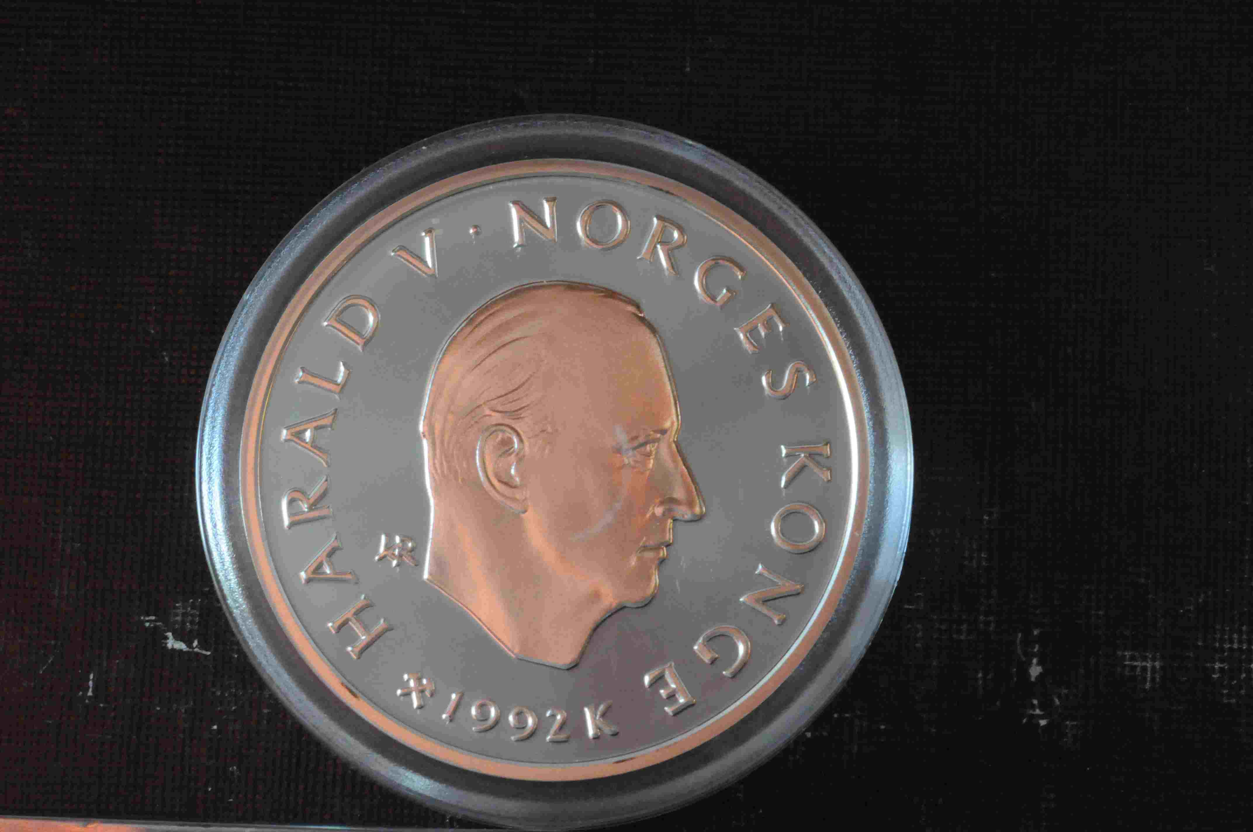 Bestefar og barn Ol mynt nr 3 sølv proof 925/1000 16.85g 50 kr
