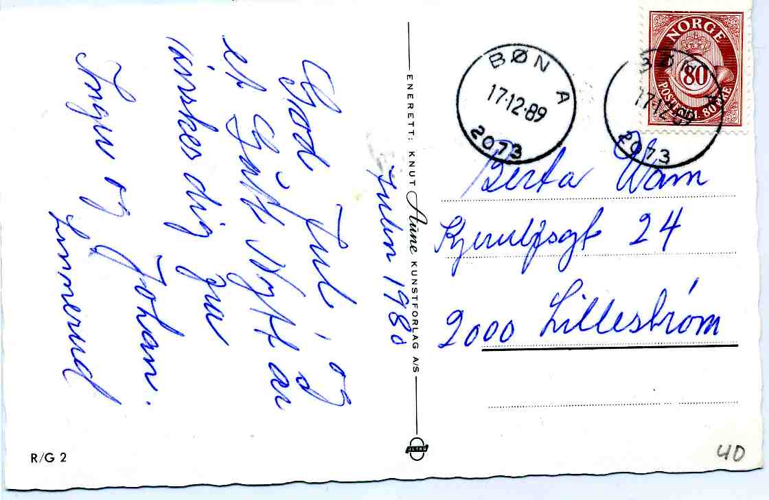 Gunnar Bratlie  st Bøn 1989 Aune R/G 2