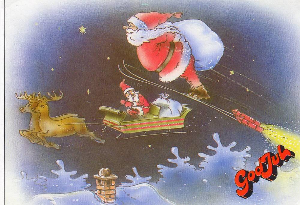 Julekort st Heddal 1990