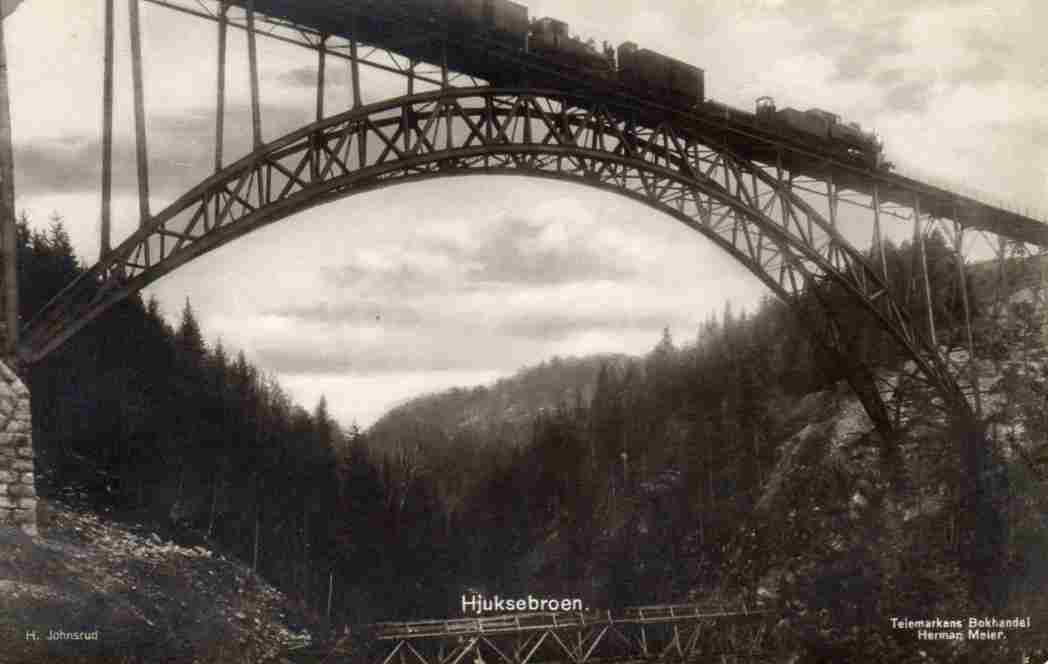 Hjuksebroen H Johnsrud/Herman Meier st Sørlandsbanen 1935