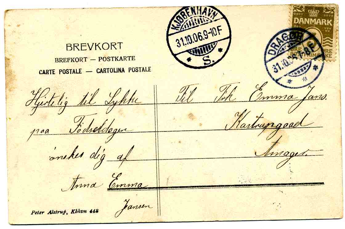 Dragør Kirken st Dragør/Kbh 1906 Alstrup 442