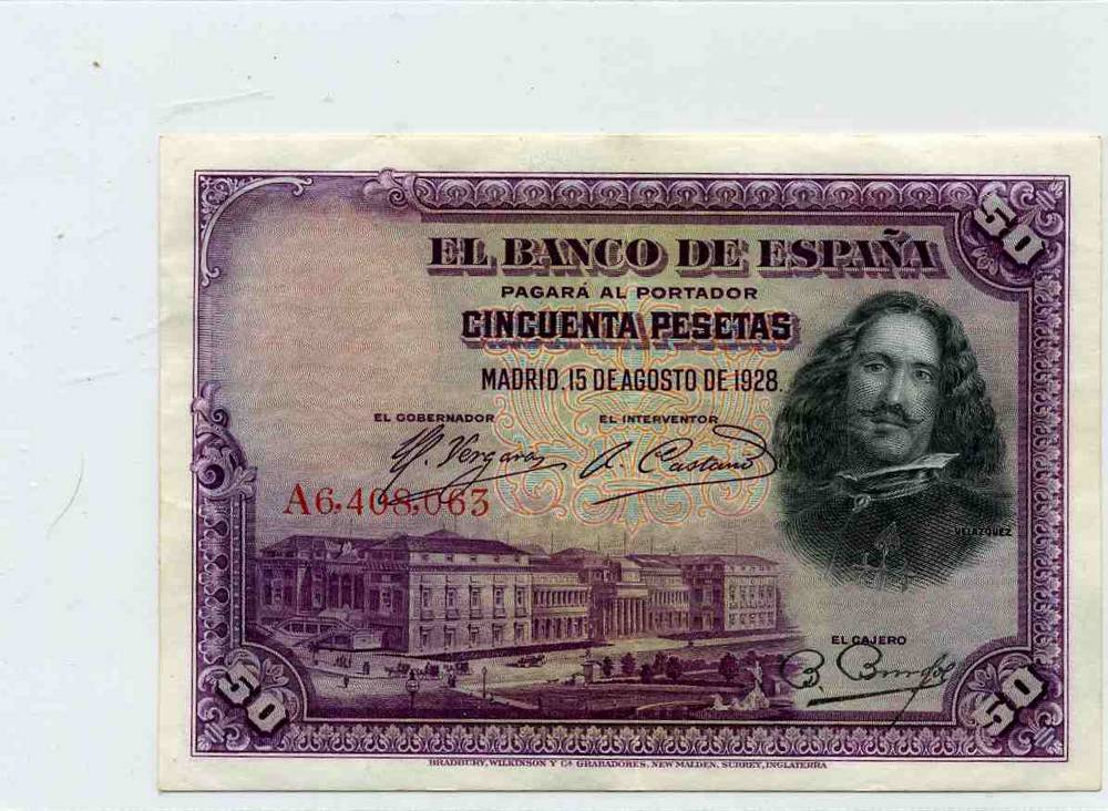 Spania 50 pesetas A6408063 1928