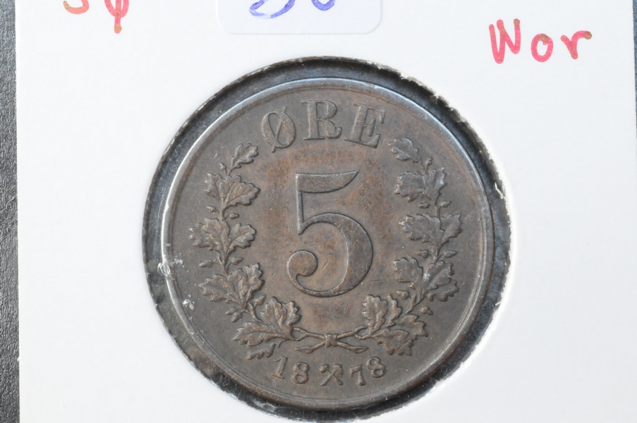 5ø 1878 Norge kv01
