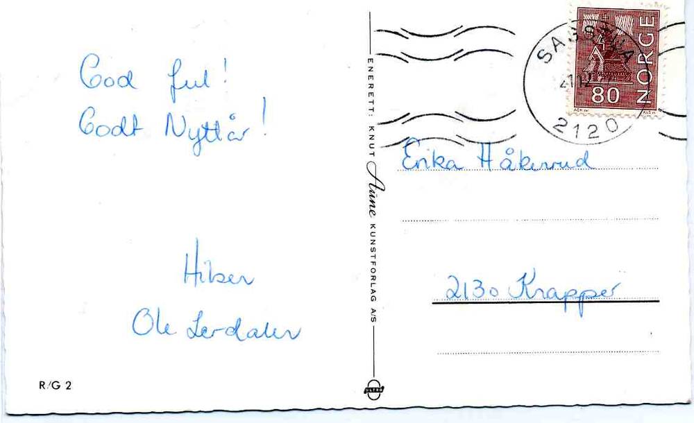 G Bratlie st Sagstua 1977 Aune R/G2