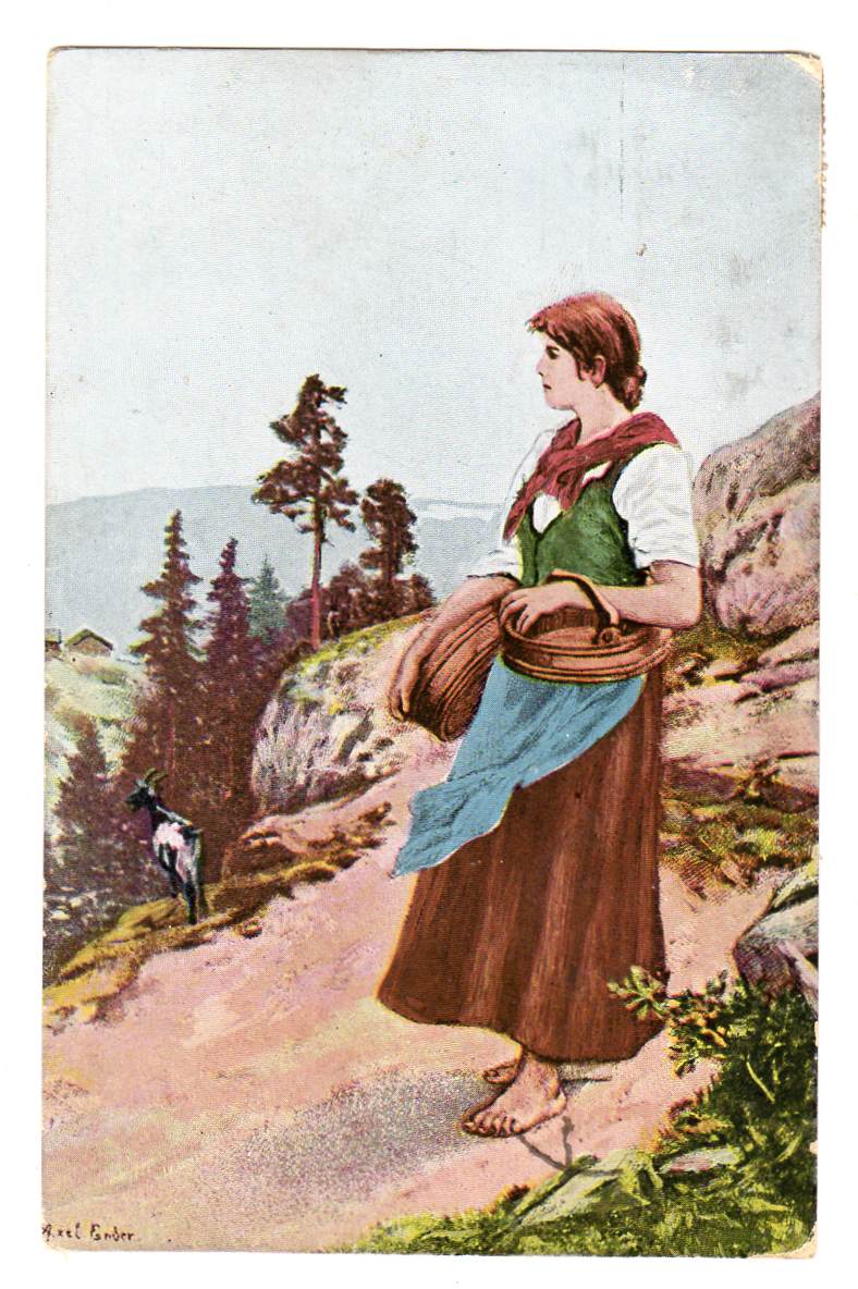 Ender Bondepike Abel nr 814 st Kristiania 1909