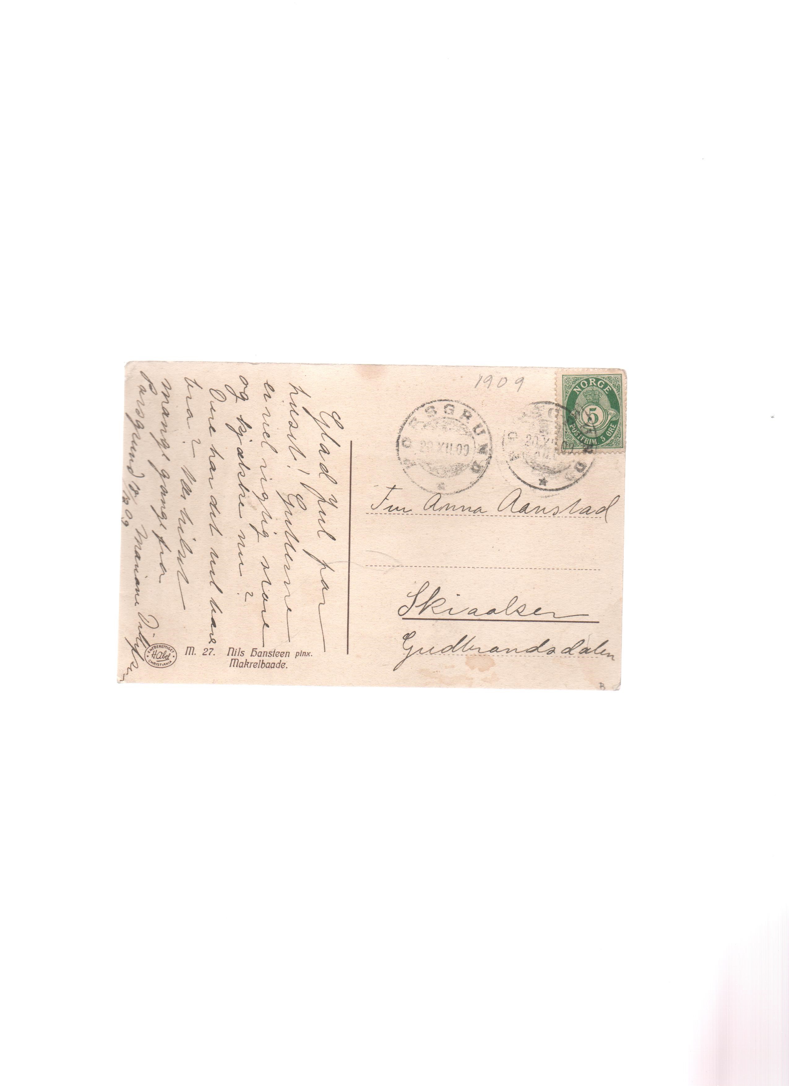 Abel St. 20.12. 1909 Porsgrund 