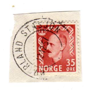 Øverland stasjon 12 12 1957 nr 4 Tinn Hk 397