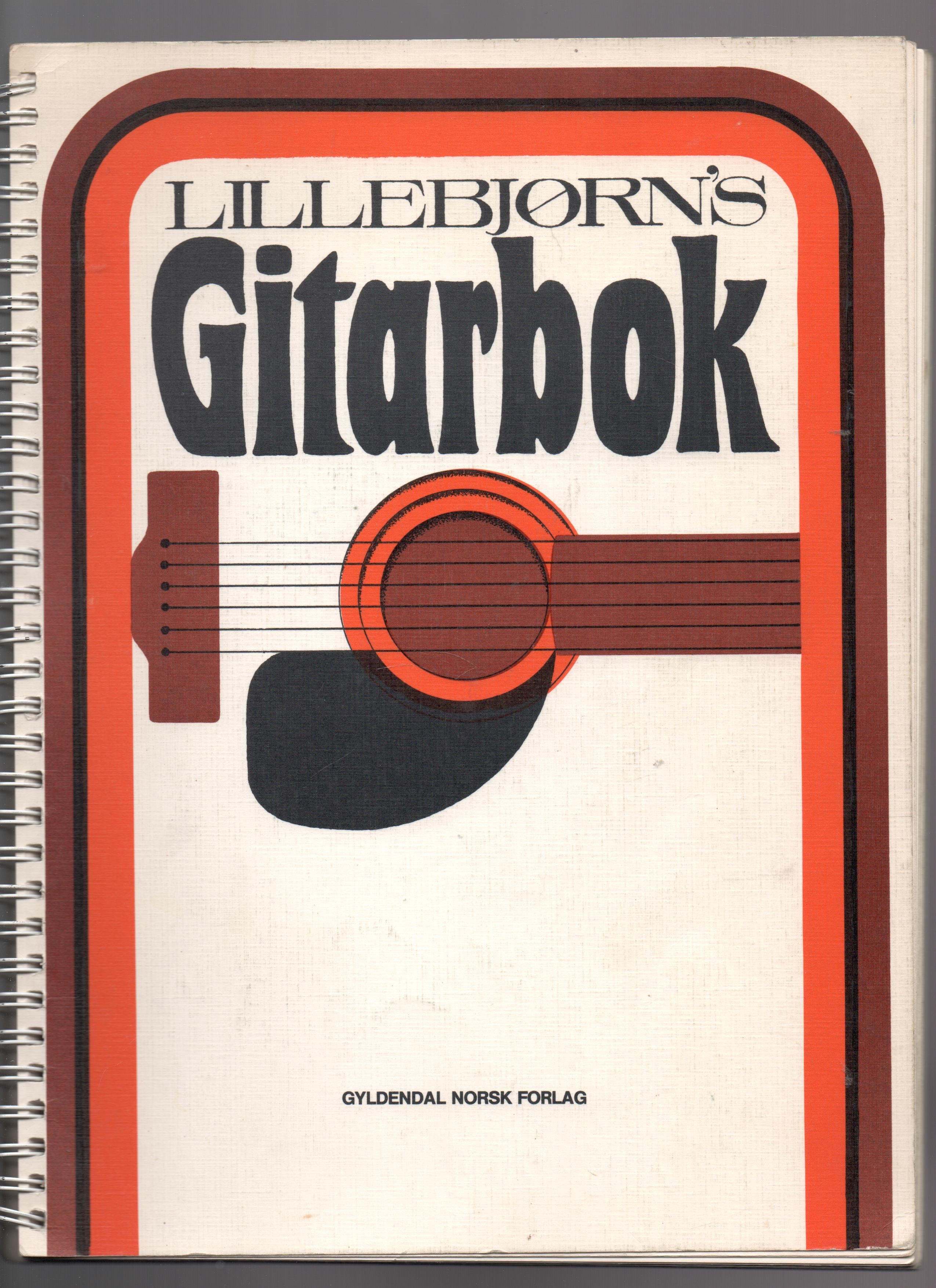 Lillebjørn's Gitarbok, Lillebjørn Nilsen, Gyldendal 1973 P Pen O2     