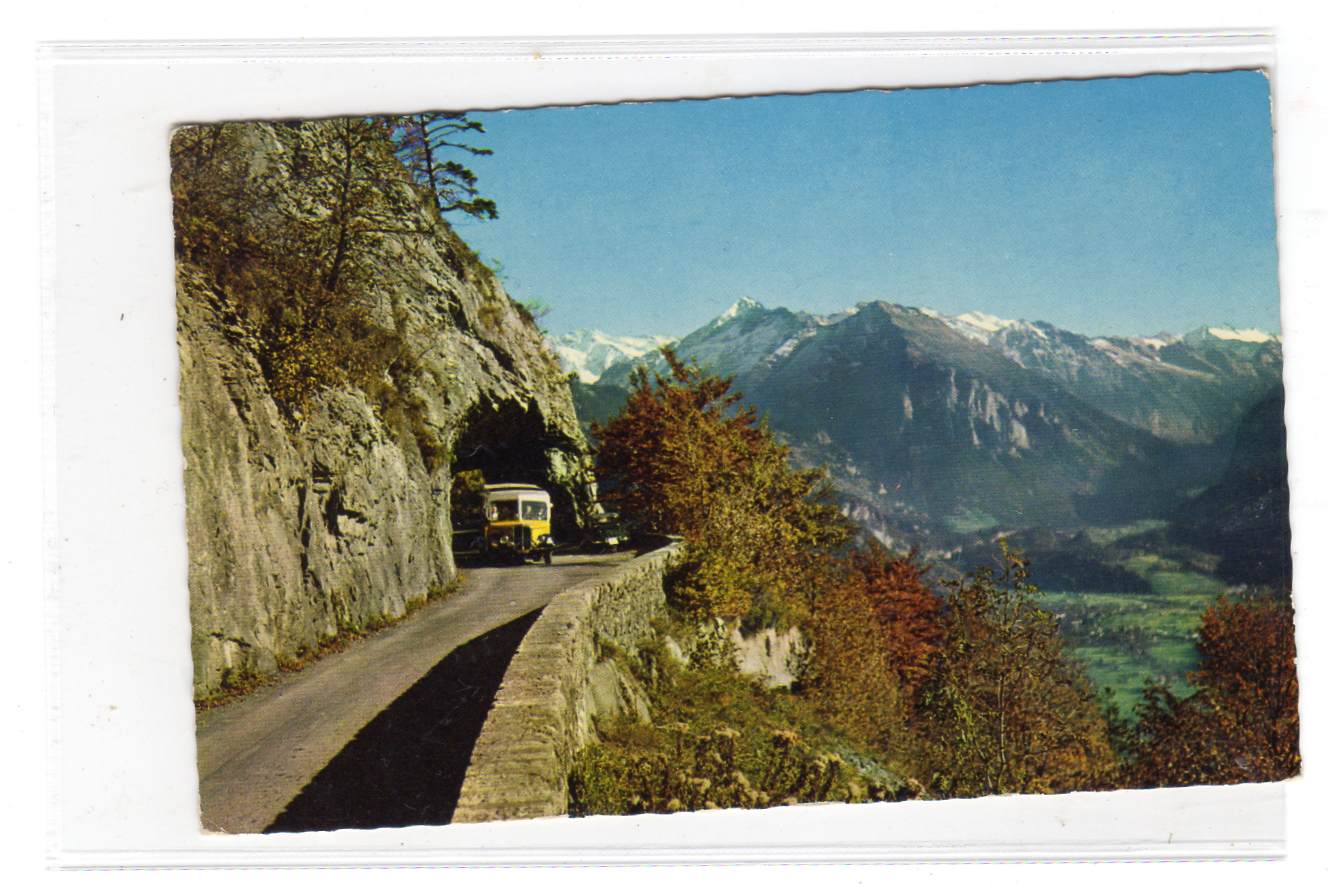 Brunig-Hasliberg (Berner-Oberland) Blick gegen Meiringen 8187 Arthur Baur  st meiringen 1961