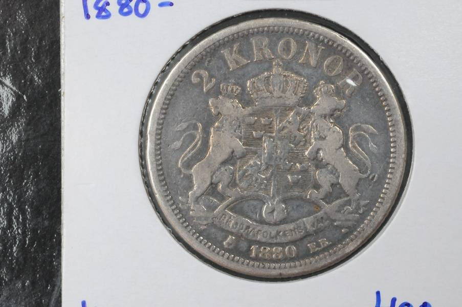 2 kr Sverige 1880 kv1
