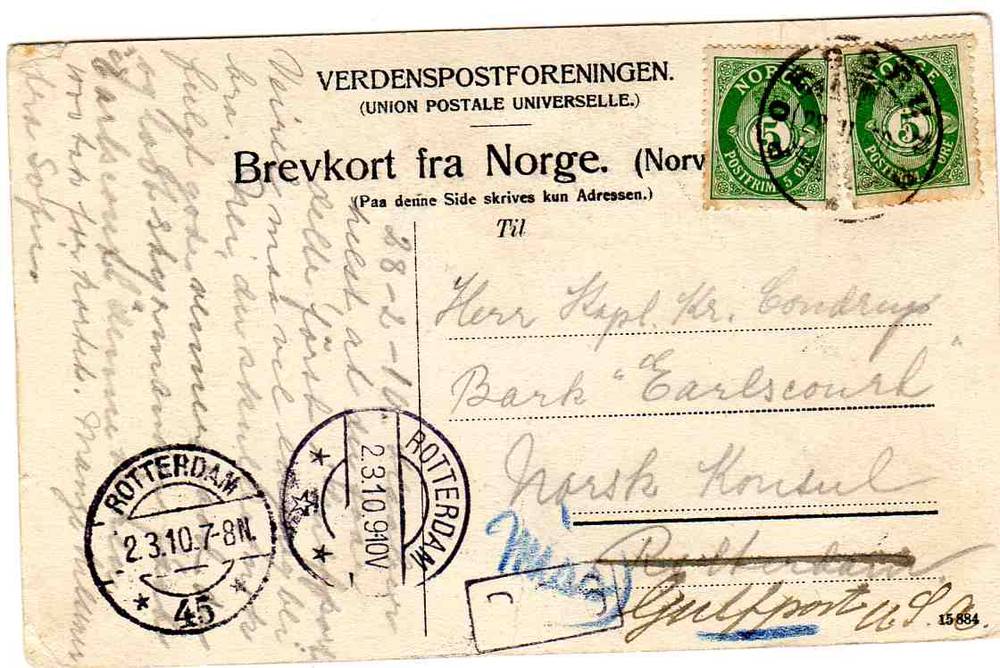 Lilleelven fra Osebro Porsgrund Joh Dyring st Porsgrund/Rotterdam 1910