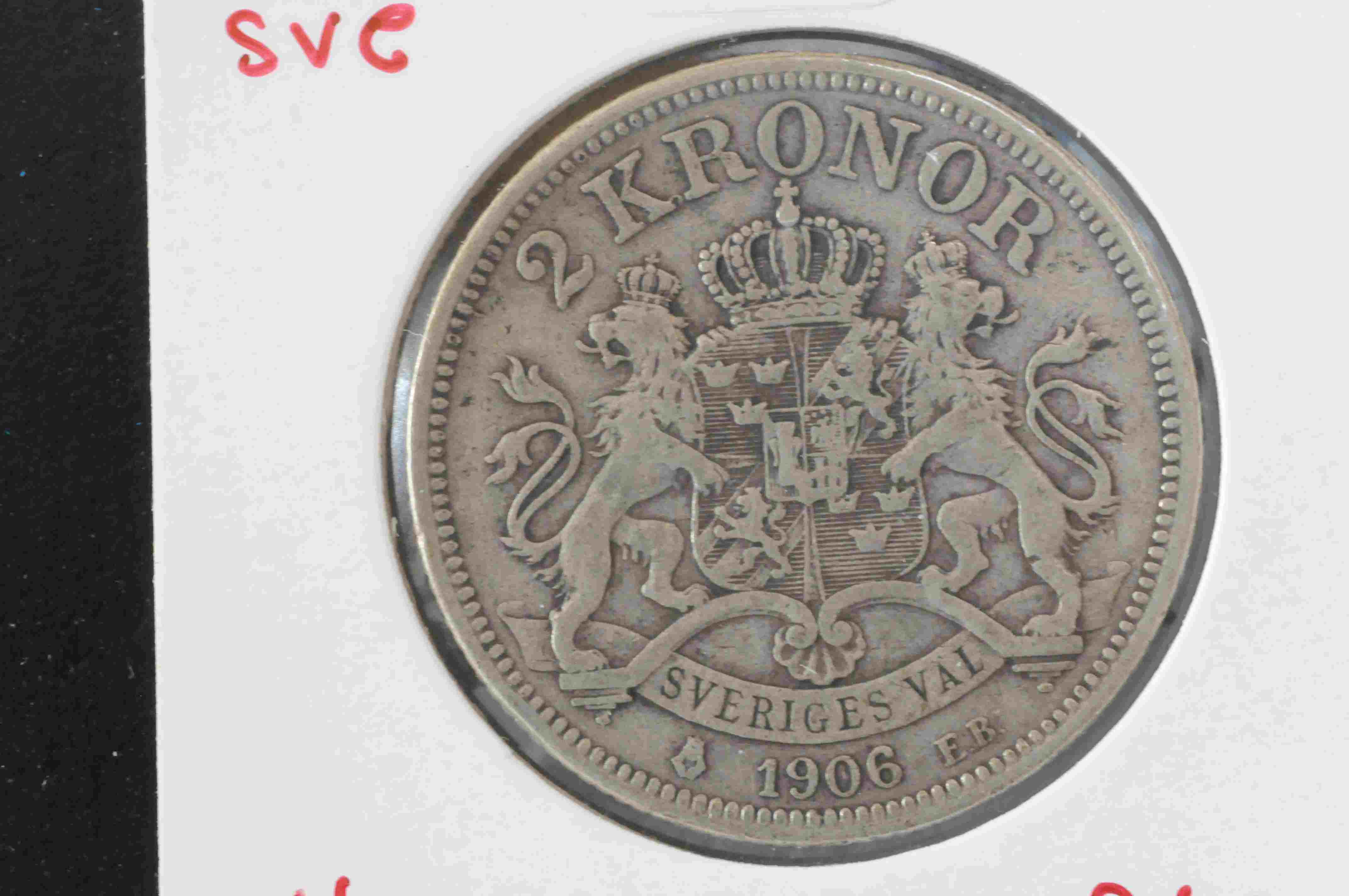 2 kr Sve 1906 kv1/1+