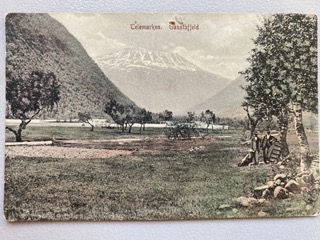 Gaustadfjeld, brevkort, 1912