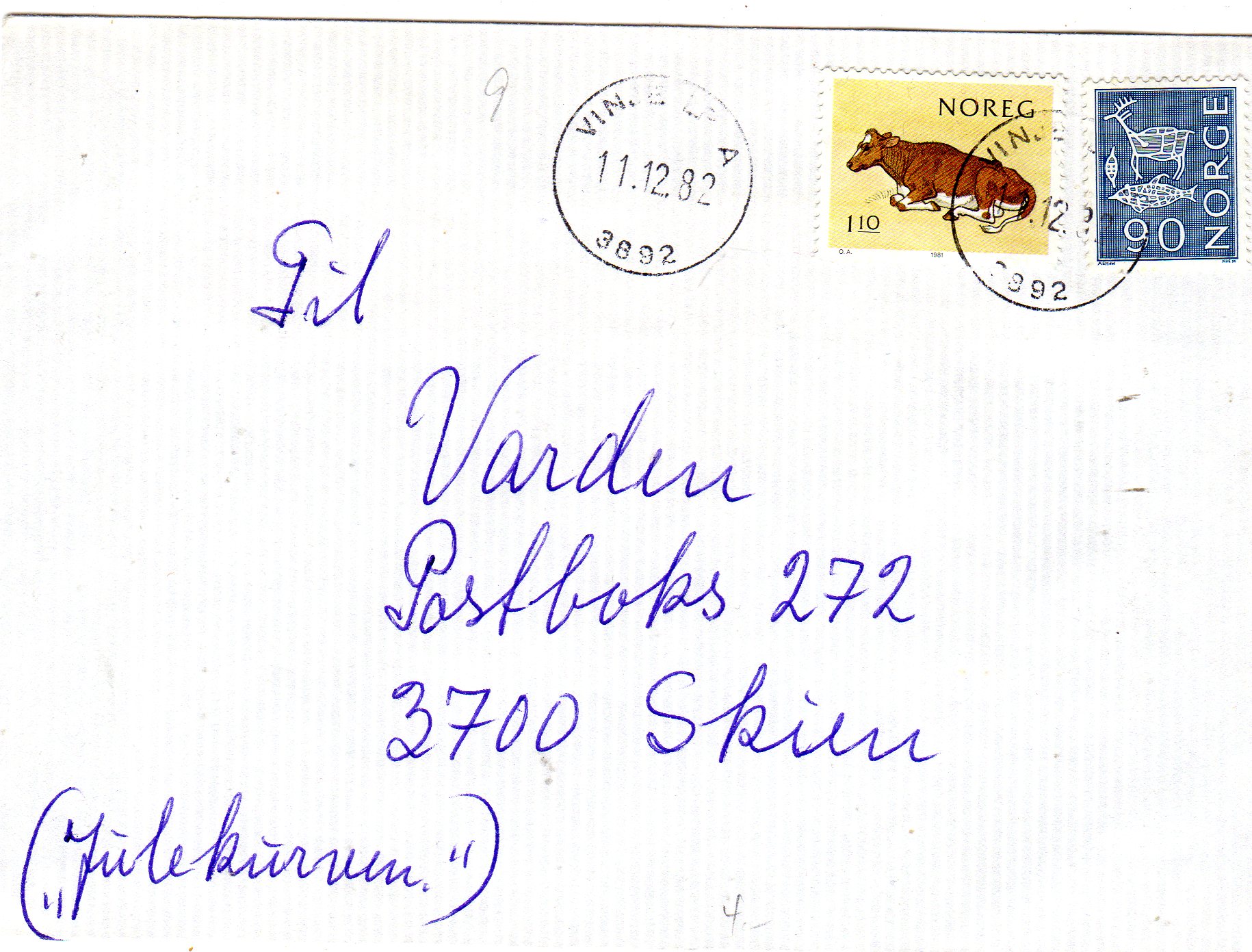 st Vinje LP A nr 9 11.12.82