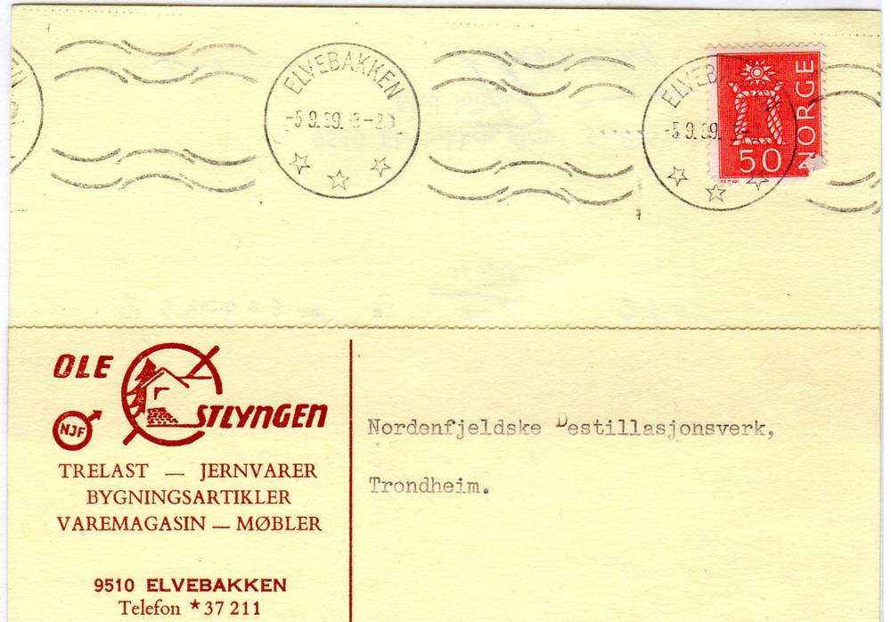 Ole Stlyngen st Elvebakken 1959
